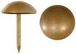 Tacks, antiqued plated brass,
3/8" diameter high domed,
per 100